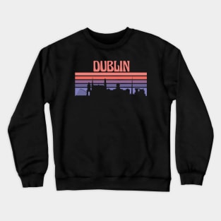 Dublin City Skyline Sunset Crewneck Sweatshirt